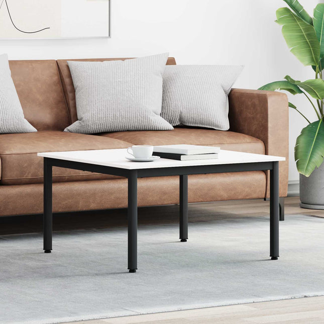 Sofabord Hvid 80 x 80 x 45 cm Massiv fyrretræ