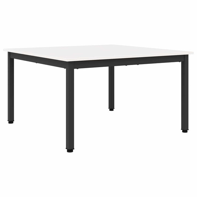 Sofabord Hvid 80 x 80 x 45 cm Massiv fyrretræ