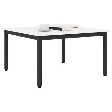 Sofabord Hvid 80 x 80 x 45 cm Massiv fyrretræ