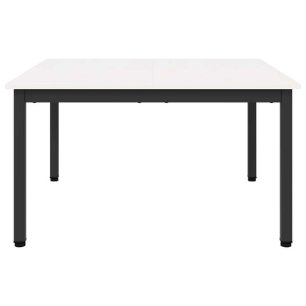 Sofabord Hvid 80 x 80 x 45 cm Massiv fyrretræ
