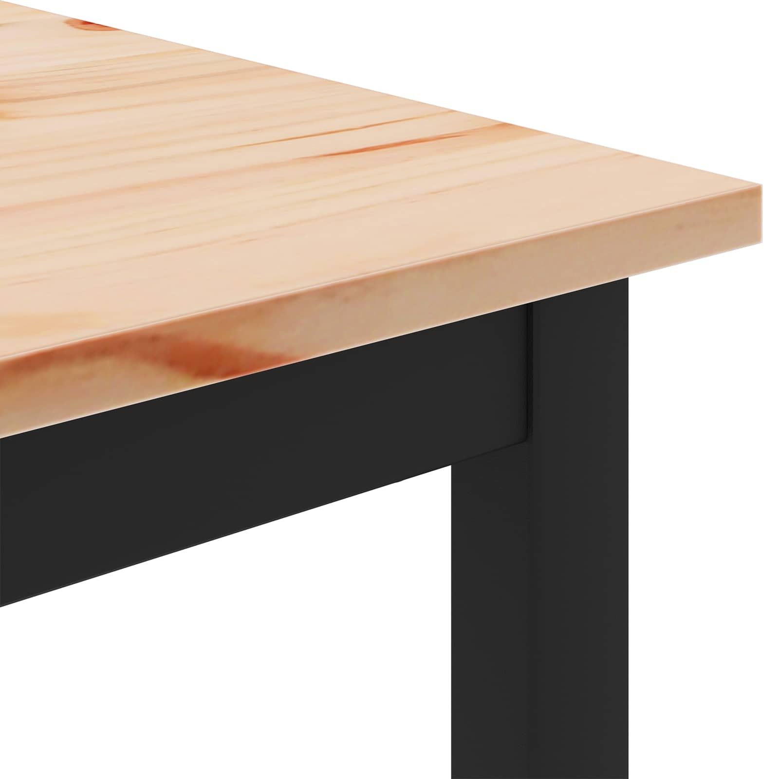 Sofabord Naturfarvet 100 x 100 x 45 cm Massiv fyrretræ