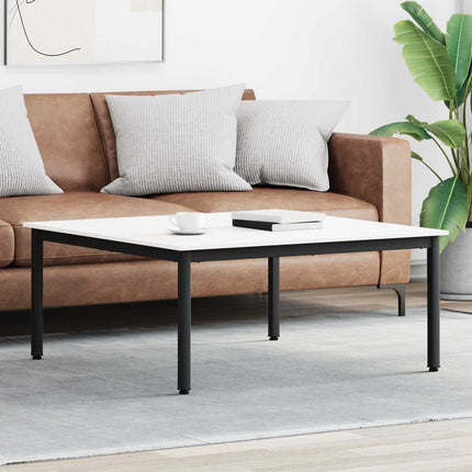 Sofabord Hvid 100 x 100 x 45 cm Massiv fyrretræ