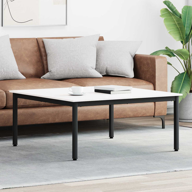 Sofabord Hvid 100 x 100 x 45 cm Massiv fyrretræ