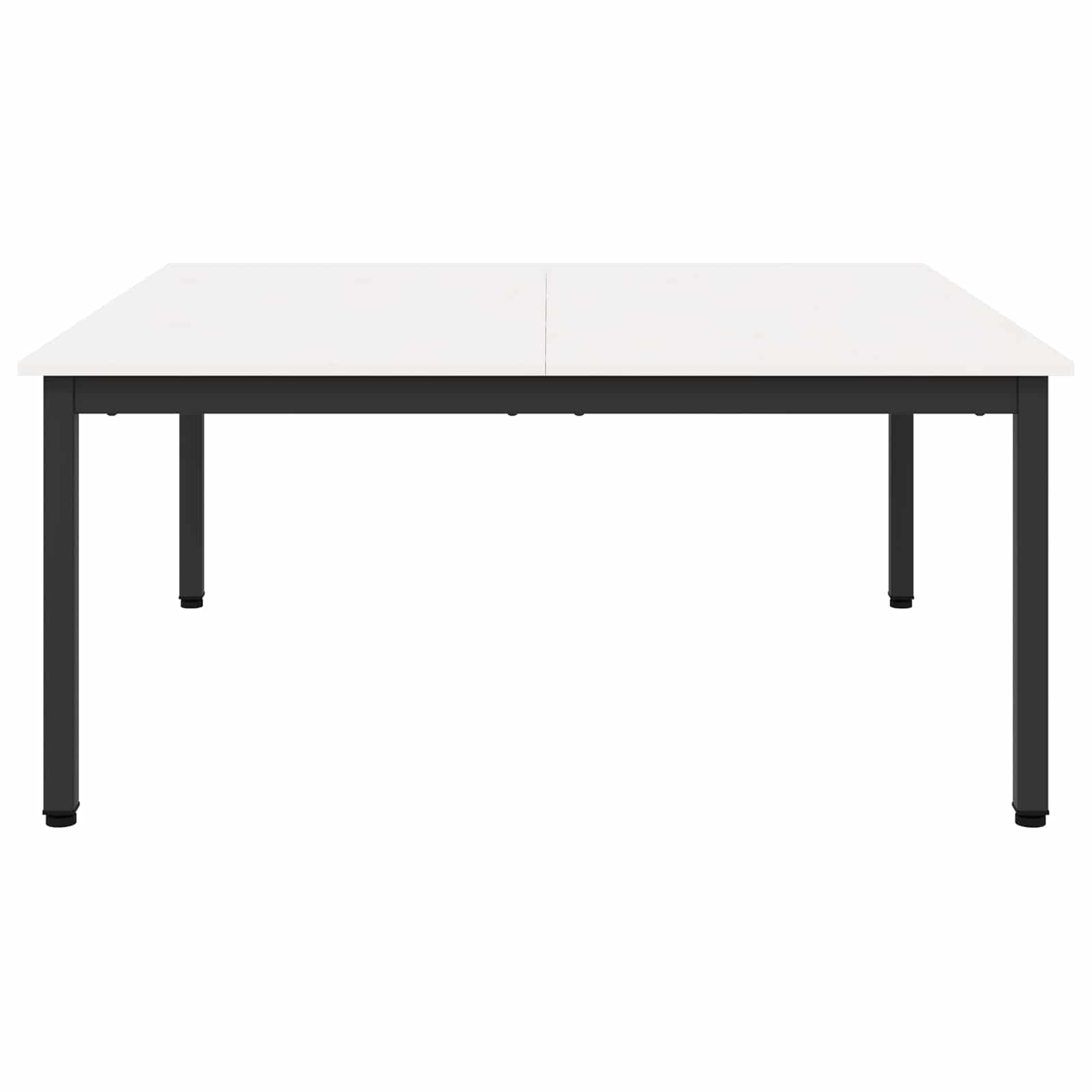 Sofabord Hvid 100 x 100 x 45 cm Massiv fyrretræ