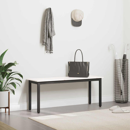 bænk Hvid 110 x 35 x 45 cm Massiv fyrretræ
