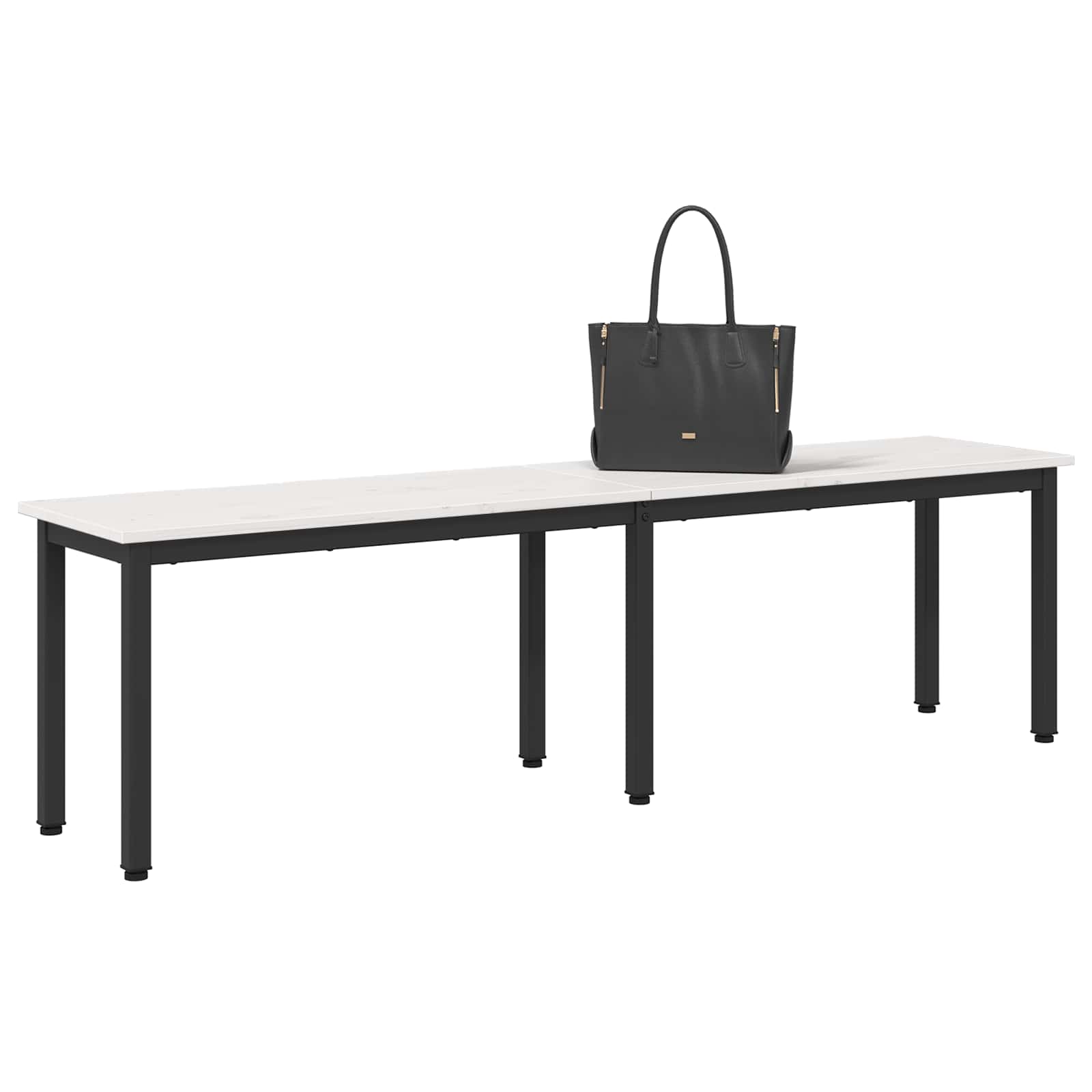bænk Hvid 160 x 35 x 45 cm Massiv fyrretræ
