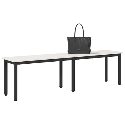 bænk Hvid 160 x 35 x 45 cm Massiv fyrretræ
