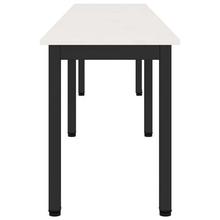 bænk Hvid 200 x 35 x 45 cm Massiv fyrretræ