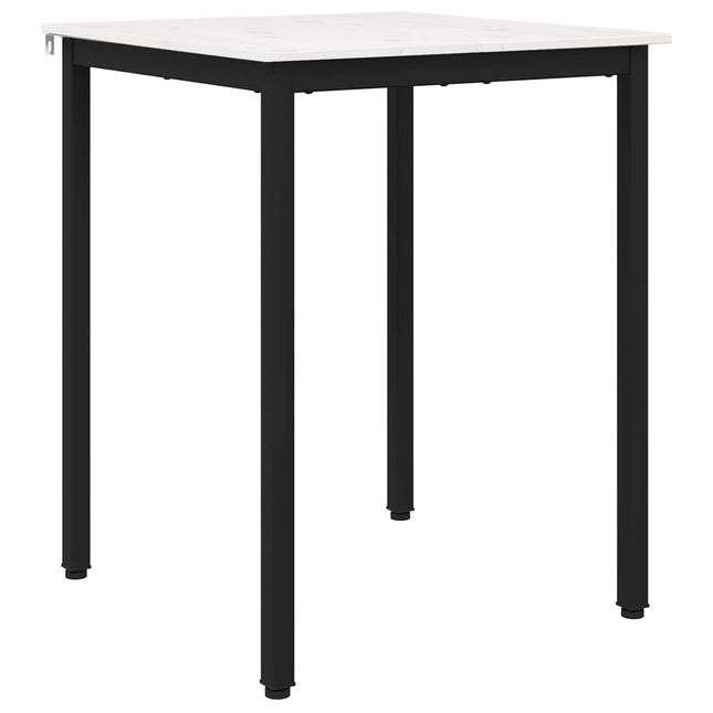 Spisebord Hvid 60 x 60 x 75 cm Massiv fyrretræ