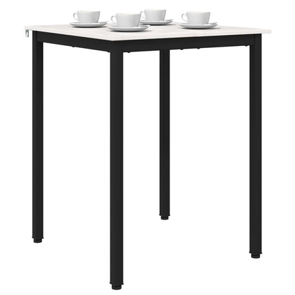 Spisebord Hvid 60 x 60 x 75 cm Massiv fyrretræ