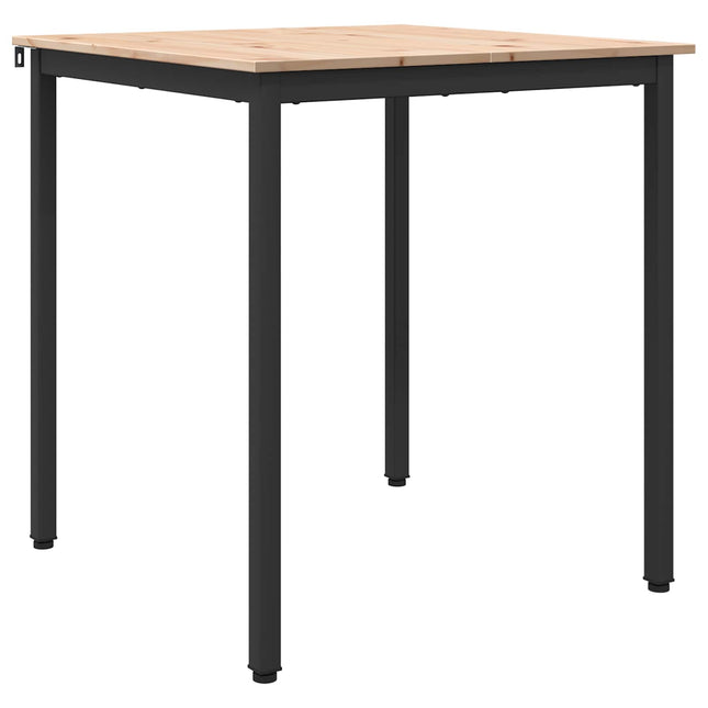 Spisebord Naturfarvet 70 x 70 x 75 cm Massiv fyrretræ