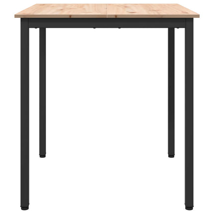 Spisebord Naturfarvet 70 x 70 x 75 cm Massiv fyrretræ