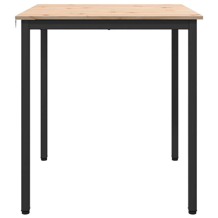 Spisebord Naturfarvet 70 x 70 x 75 cm Massiv fyrretræ