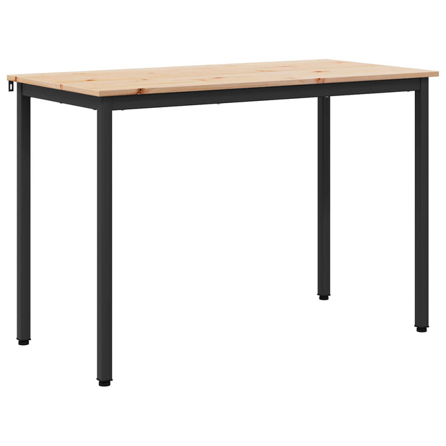 Spisebord Naturfarvet 110 x 55 x 75 cm Massiv fyrretræ