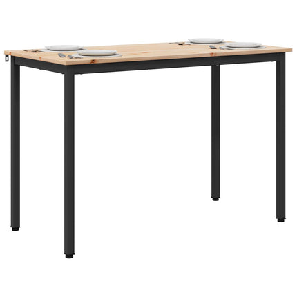 Spisebord Naturfarvet 110 x 55 x 75 cm Massiv fyrretræ