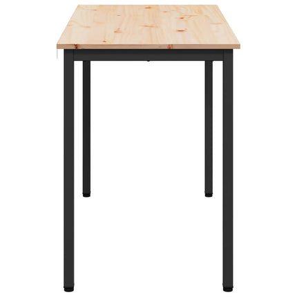 Spisebord Naturfarvet 110 x 55 x 75 cm Massiv fyrretræ