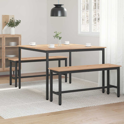 Spisebord Naturfarvet 110 x 110 x 75 cm Massiv fyrretræ