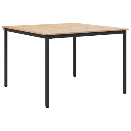 Spisebord Naturfarvet 110 x 110 x 75 cm Massiv fyrretræ