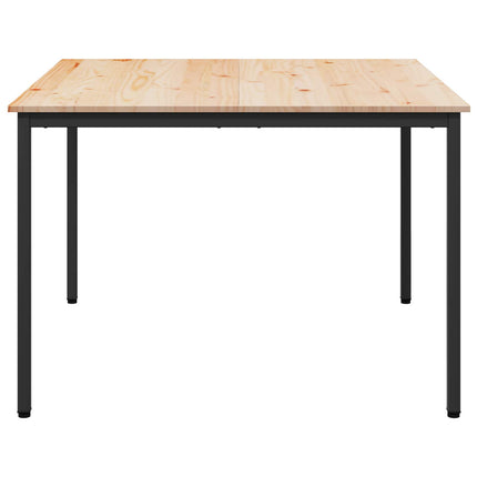 Spisebord Naturfarvet 110 x 110 x 75 cm Massiv fyrretræ