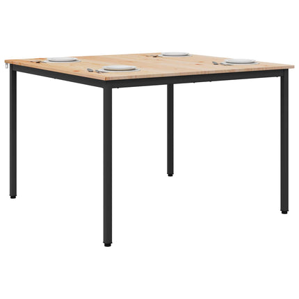 Spisebord Naturfarvet 110 x 110 x 75 cm Massiv fyrretræ
