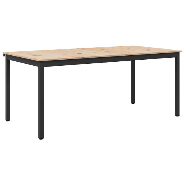Spisebord Naturfarvet 140 x 80 x 75 cm Massiv fyrretræ