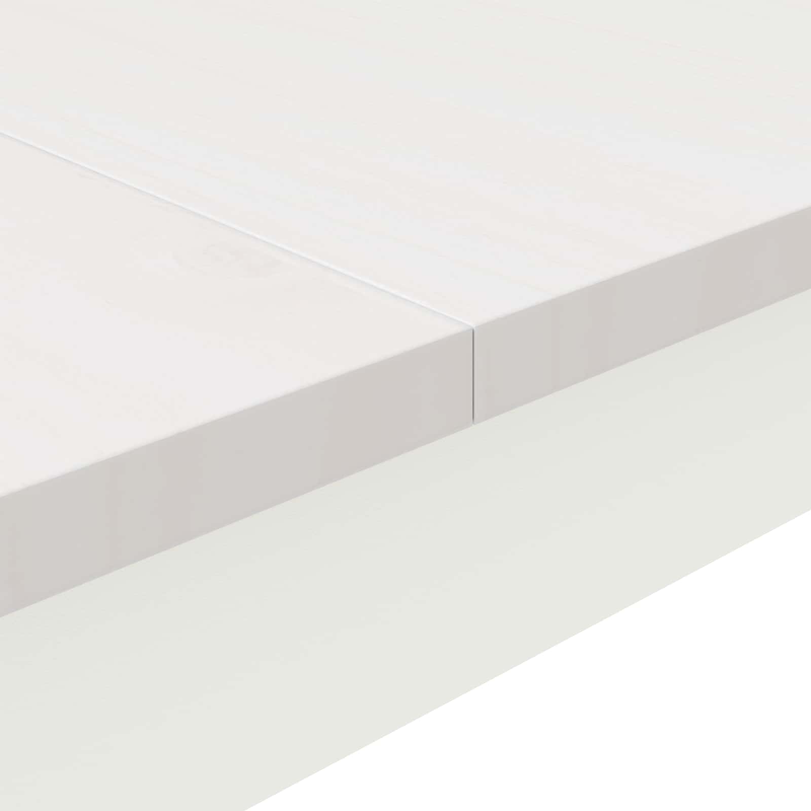 Spisebord Hvid 140 x 80 x 75 cm Massiv fyrretræ