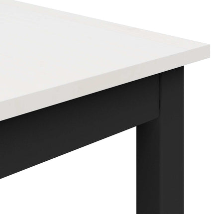 Spisebord Hvid 150 x 90 x 75 cm Massiv fyrretræ