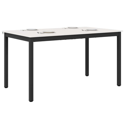 Spisebord Hvid 150 x 90 x 75 cm Massiv fyrretræ