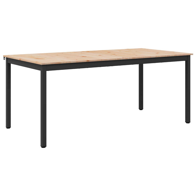 Spisebord Naturfarvet 180 x 90 x 75 cm Massiv fyrretræ