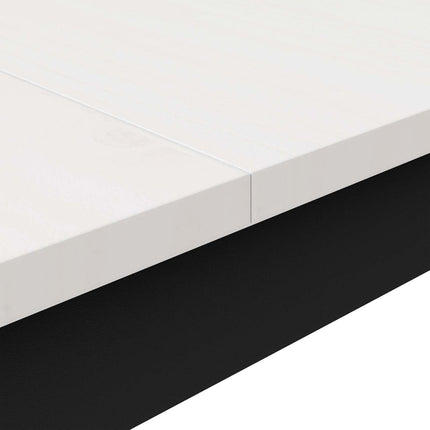 Spisebord Hvid 180 x 90 x 75 cm Massiv fyrretræ