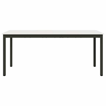 Spisebord Hvid 180 x 90 x 75 cm Massiv fyrretræ