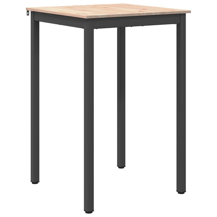 Barbord Naturfarvet 70 x 70 x 105 cm Massiv fyrretræ