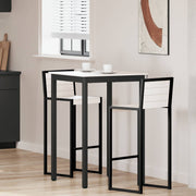Barbord Hvid 70 x 70 x 105 cm Massiv fyrretræ