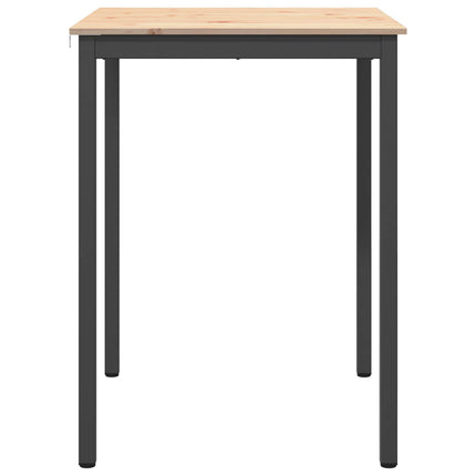 Barbord Naturfarvet 80 x 80 x 105 cm Massiv fyrretræ
