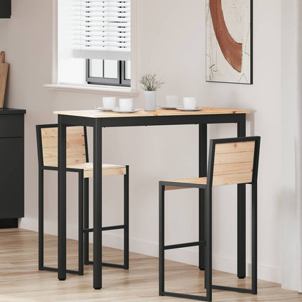 Barbord Naturfarvet 110 x 55 x 105 cm Massiv fyrretræ