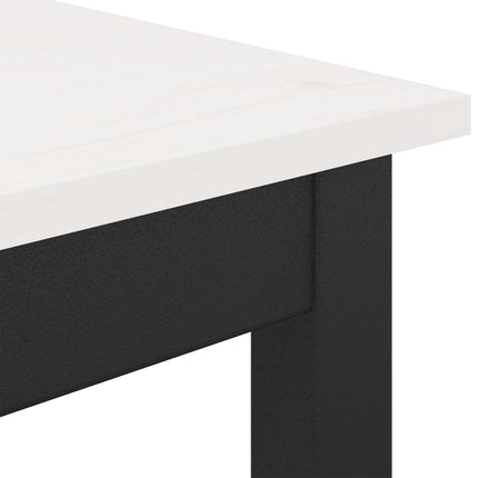 Barbord Hvid 110 x 55 x 105 cm Massiv fyrretræ