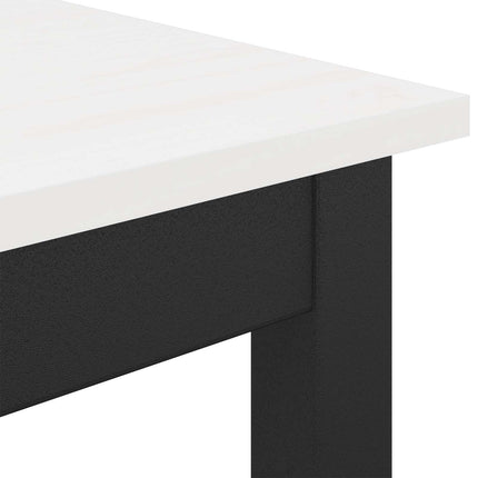 Barbord Hvid 150 x 80 x 105 cm Massiv fyrretræ