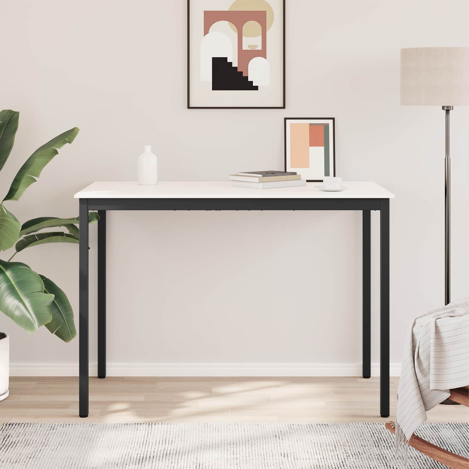 Barbord Hvid 150 x 80 x 105 cm Massiv fyrretræ