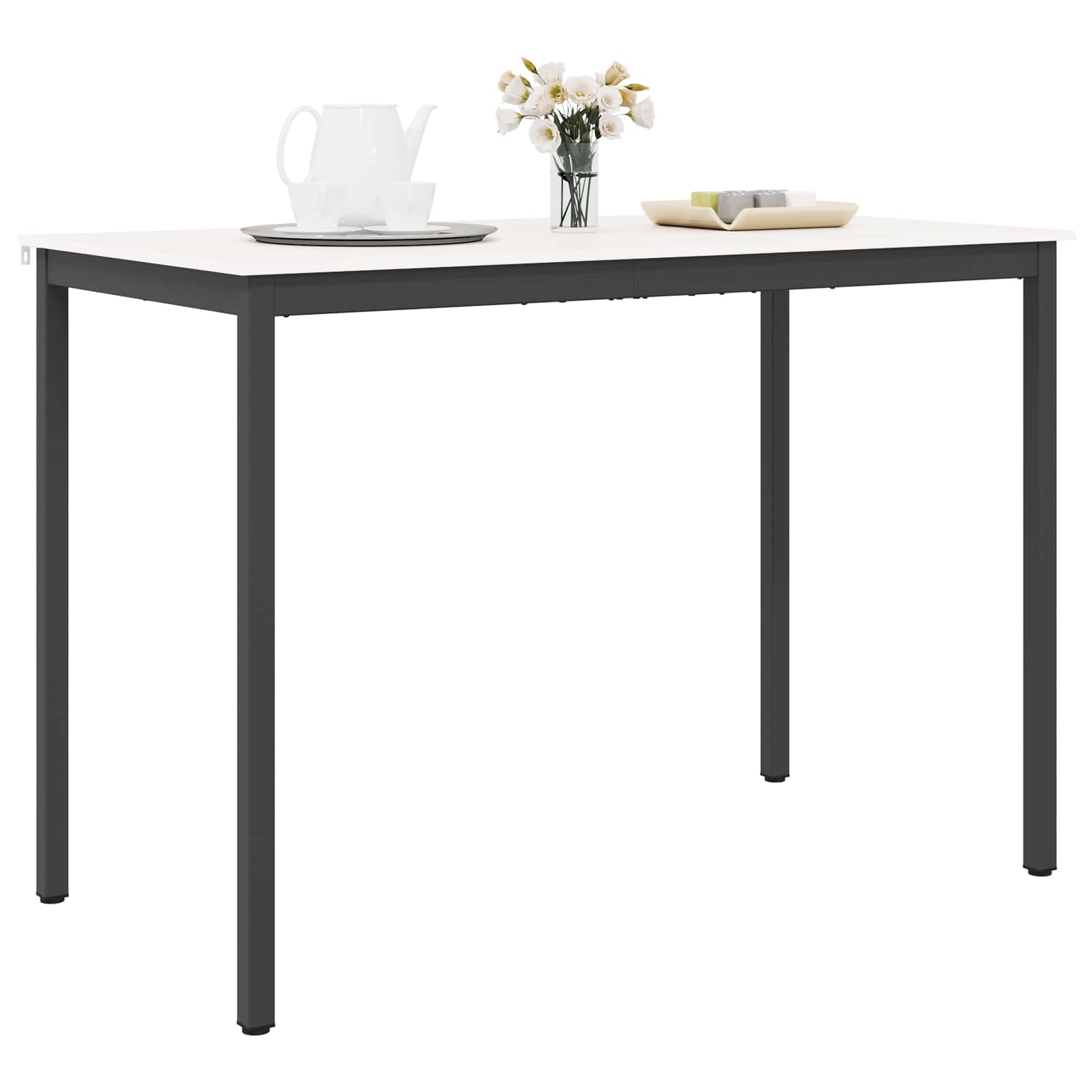 Barbord Hvid 150 x 80 x 105 cm Massiv fyrretræ