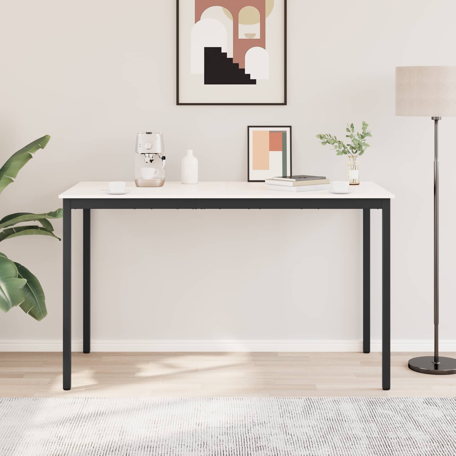 Barbord Hvid 180 x 90 x 105 cm Massiv fyrretræ