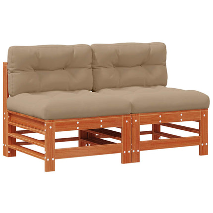Have Mellem Sofa Massivt fyrretræ VoksBrun