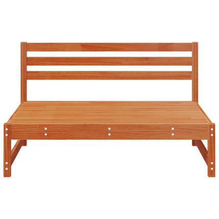 Have Mellem Sofa Massivt fyrretræ VoksBrun 120 x 84 x 70 cm