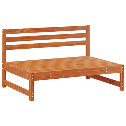 Have Mellem Sofa Massivt fyrretræ VoksBrun 240 x 84 x 70 cm