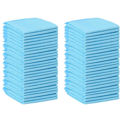 Non-vævet stof pet træningspude 50 pcs Blå og Hvid 60 x 45 cm
