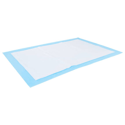 Non-vævet stof pet træningspude 50 pcs Blå og Hvid 90 x 60 cm