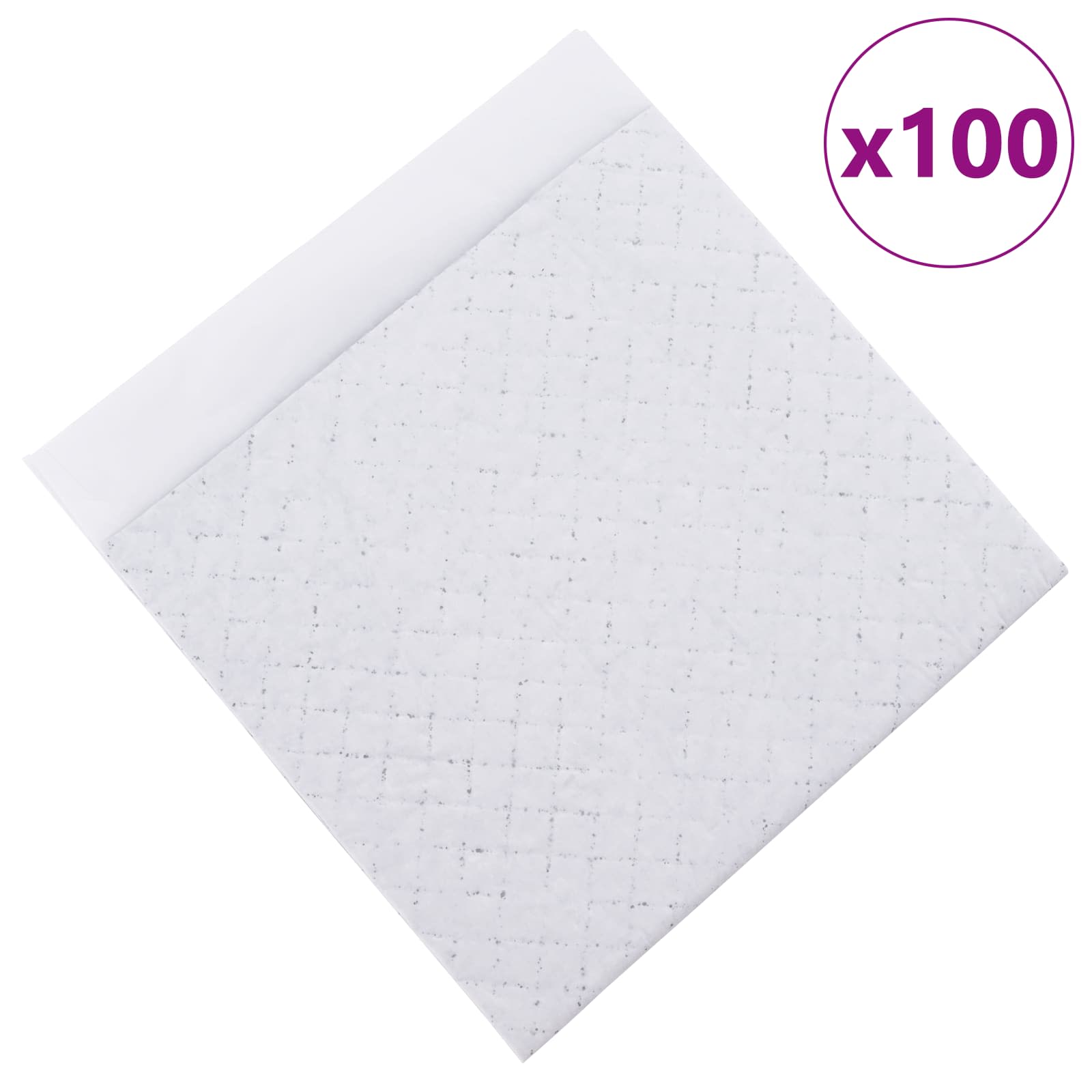 Non-vævet stof pet træningspude 100 pcs Sort og Hvid 45 x 33 cm