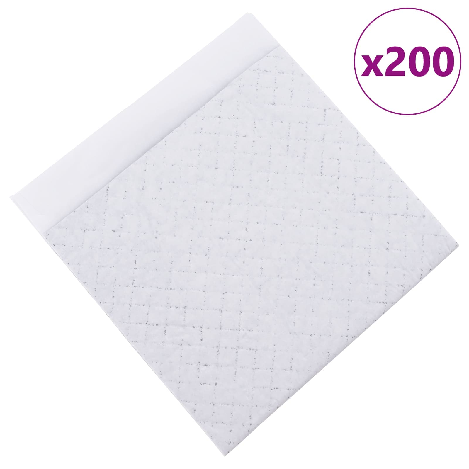 Non-vævet stof pet træningspude 200 pcs Sort og Hvid 45 x 33 cm