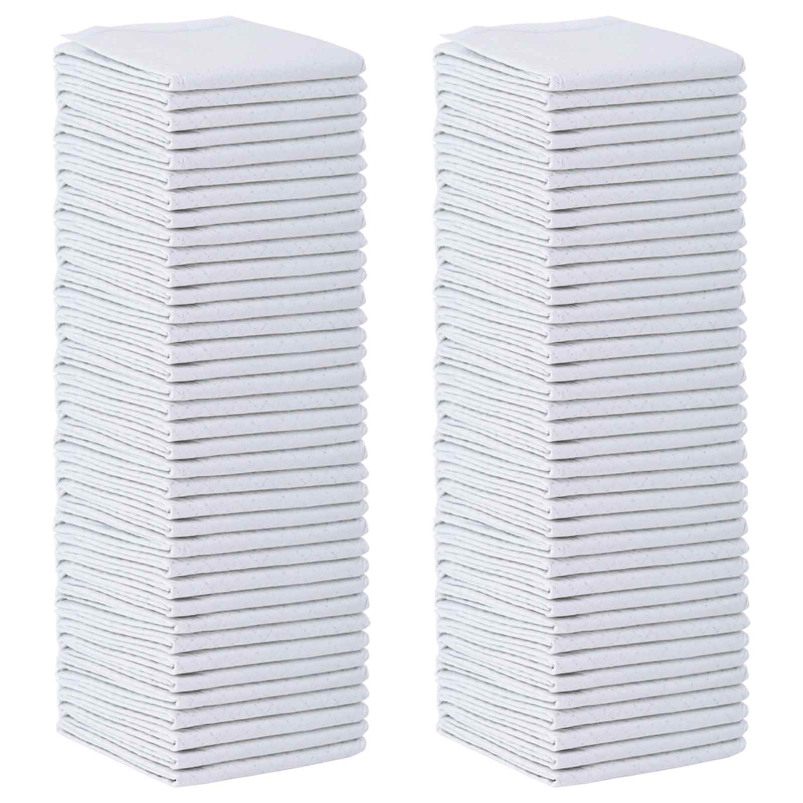 Non-vævet stof pet træningspude 100 pcs Sort og Hvid 60 x 45 cm