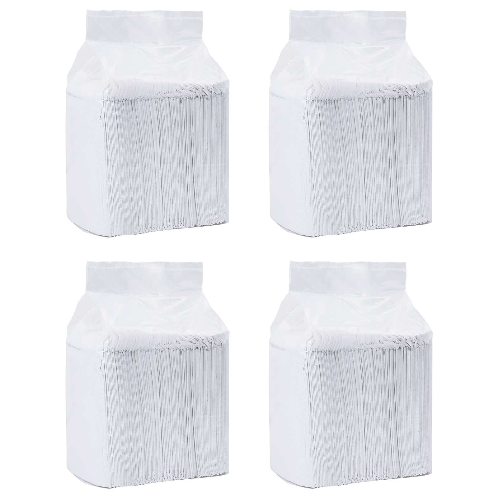 Non-vævet stof pet træningspude 200 pcs Sort og Hvid 60 x 60 cm