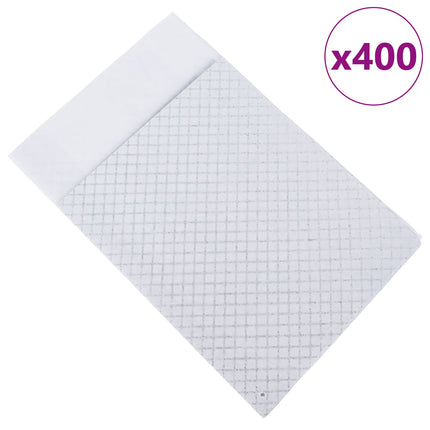 Non-vævet stof pet træningspude 400 pcs Sort og Hvid 90 x 60 cm